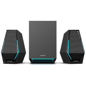 Edifier G1500 MAX 2.1 Computer Speakers System, 60W Hecate Gaming Speaker with Subwoofer Line Out, RGB Light, Bluetooth 5.3, USB, Type-C, 3.5mm AUX Input, Black