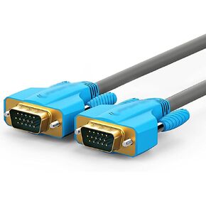 Hdmi DisplayPort VGA to VGA Cable (HD15 M/M) with Dual Ferrite Cores for Computer Monitor Projector Computer Cables (Length : 5m) (3m)