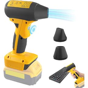 Jet Dry Mini Blower Compatible with Dewalt 20V Lithium Battery，Jet Fan 130000 RPM Wind Speed 4-Speed Control， Compressed Air Duster, Cordless Handheld Air Blower for Computer Keyboard,Outdoors