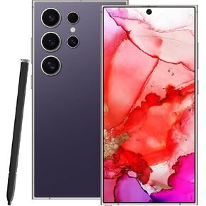 X24 Ultra Unlocked Cell Phones, 8+256GB+128GB Smartphone, Android 13.0, Long Battery Life 6800mAh, 6.8" HD Screen with 128GB Memory Card, 108MP Camera, GPS, Dual SIM, US Version (Deep Violet)