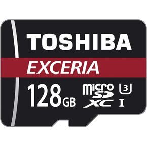 Toshiba EXCERIA 128 GB microSDXC - Class 10/UHS-I (U3) - 90 MB/s Read1 Pack - Blister