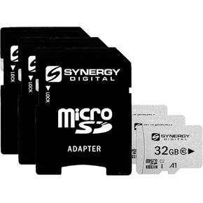 Synergy Digital 32GB Micro SDHC Secure Digital UHS-I Memory Cards, Compatible with LG Qantum Cell Phone - Class 10, U1, 100MB/s, 300 Series - Pack of 3