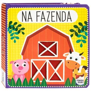 livro livrinho de feltro na fazenda