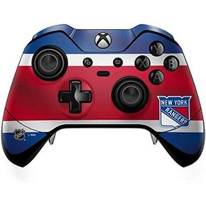 Skinit Skinit Gaming Gaming Skin متوافق مع جهاز التحكم في Xbox One Elite - NHL NHL New York Rangers Design