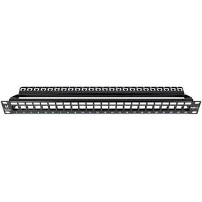 PRO-CPP-BLANK-1U-24 Profit Patch 1U 24-Port Keystone Jack Panel (Unloaded)