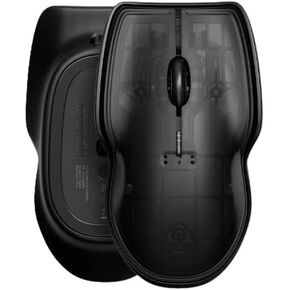 LUNAR ARTEFACTS Wireless Bluetooth Computer Mouse in White Chroma - Rechargable with Ambidextrous and Ergonomic Multi Surface Tracking