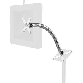 CTA Digital Add-On Heavy-Duty Security Gooseneck with Dual VESA Plates - White - (ADD-GVESAB2)