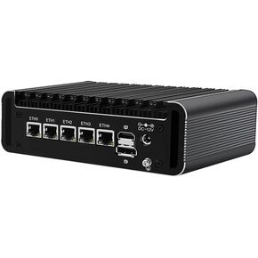 Firewall Appliance Mini PC, Intel Celeron J6413 M.2 Nvme 2*RS232 Quad Core 5xIntel I226 2.5G Ethernet VPN Router PC AES-NI HDMI DP 4/8/16/32/64GB DDR4 1TB M.2 Nvme (NO RAM NO SSD)