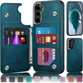 Designed for Samsung Galaxy S23 Plus Case Wallet with Card Holder, [Magnetic Clasp Cover] [RFID Blocking Leather Protection] Shockproof Women Men Cases for Samsung S23 Plus Light Brown