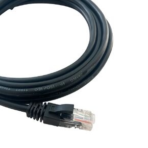 Cat 5E UTP Patch Cord with Boot, 10ft, Black, 5-Pack – Reliable Ethernet Cable for Fast Networking & Internet Connections