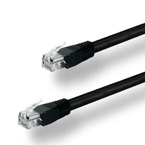 Conext Link 1pc 1.5ft Black CAT5E Network Wire LAN Cable Patch Cord Ethernet Internet Router PC（30020）