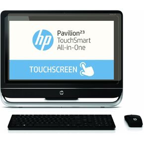 Screen Protector (Set of 2) for HP Pavilion Touchsmart 23 All-in-One Touchscreen Desktop Anti Glare Anti Scratch Filter Radiation Microfiber Cloth