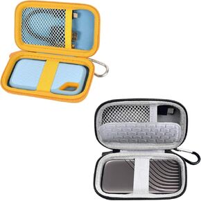 Case Compatible with SanDisk 1TB 2TB 500GB 4TB/for PRO Extreme Portable SSD, External Solid State Hard Drive Storage Holder for SDSSDE61/ SDSSDE60/ SDSSDE81/SDSSDE30 (Box Only)(SkyBlue) (2 Pack)