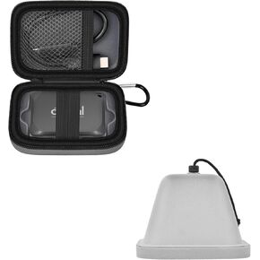 Carrying Case Compatible with Crucial X10/ X9 Pro 4TB/ 2TB/ 1TB Portable SSD, External Solid State Drive Hard Storage Holder Bag Fits for USB-C(2 Packs)