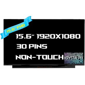 New KrystalPix LCD Display FITS- Replacement Panel for HP 15-fd0095wm 2BZ9UA#ABA 15.6" FHD 1920X1080 30pins LCD LED Non-Touch Screen New Display