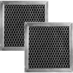 Air Filter Factory Replacement For PS1871363 Whirlpool 5.12 x 5.37 x 0.37 Inches Microwave Oven Charcoal Carbon Vent Filter 2-Pack