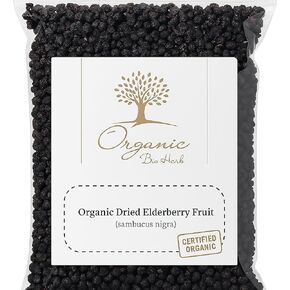 Organic Bio Herbs-Organic Dried Elderberry Fruit (Sambucus Nigra) 16 Oz.-1 lb