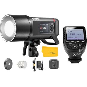GODOX AD600 Pro II AD600Pro II Outdoor Flash Strobe, 2.4G TTL Studio Flash HSS 1/8000s, 40W Bi-Color Modeling Light, Lithium Battery, with Godox XPro-S TTL Wireless Flash Trigger for Sony Camera