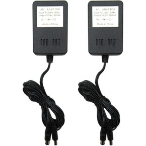 AC Adapter Power Supply Input for AC 110-245V 2Pcs by Tunes for Nintendo NES Super SNES Sega Genesis 1 3in1
