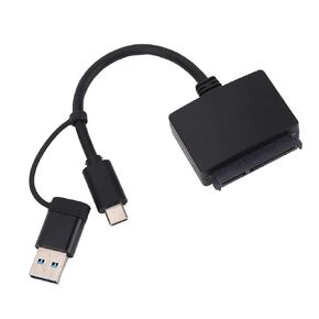 Serial ATA to USB 3.1 Type C Converter Cable, Efficient Transfer Serial ATA to USB 3.1 Hard Drive Adapter for 2.5in Hard Disk Drive SSD for Linux
