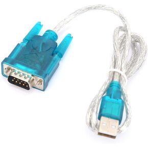 Keenso HL-340 USB to RS232 Serial Port Adapter 9 Pin Serial Cable - Easy to Use, Full Speed Transmission, MetalPlastic Material - for Win95/98/ME/2000/XPwin7 32bit 64bitVista Suitable for Mini