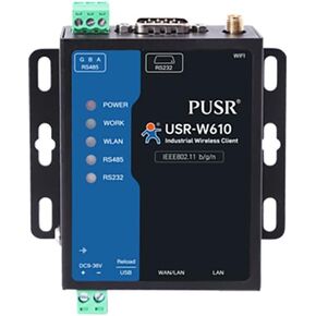 USR-W610 Qualcomm Version Serial RS232 RS485 /Ethernet to Wi-Fi Converter 2·4G Wi-Fi Serial Server Support MQTT/TCP/UDP/HTTP Data Communication