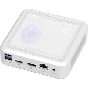 Mini PC Desktop Computers - AMD Ryzen 5 3550H 16GB DDR4, 512GB SSD, Gaming PC with Wifi5/BT4.2, Gaming/Office/Design Up to 3.7GHz 4c/8t -White
