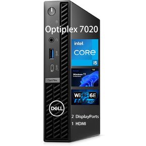 Dell OptiPlex 7020 Micro Business Desktop Computer, Intel Hexa-Core i5-12500T, 6 Cores, up to 4.40 GHz, 32GB DDR5 RAM, 1TB PCIe SSD, RJ-45 Ethernet, HDMI, 2 DisplayPorts, WiFi 6E, Windows 11 Pro