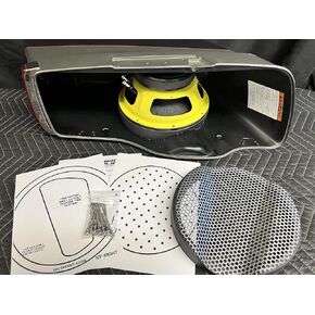 Harley Saddlebag 10" Mid-mount Inside Speaker Adapter Mounting Rings & Install Kit 2014-2022 in Saudi Arabia