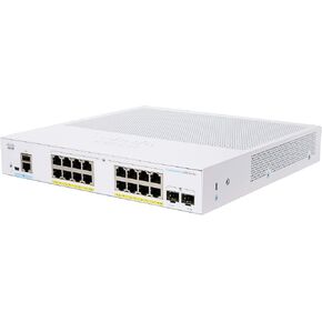 Cisco Designed Business CBS350-16P-2G Managed Switch | 16 Port GE | PoE | 2x1G SFP | Limited Lifetime Protection (CBS350-16P-2G-NA) (Renewed)