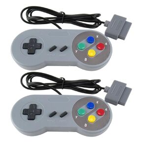 BSDLIET 2 Pack USB Controller Gamepad Super Game Controller for SNES USB Classic Gamepad Game Joystick for Raspberry Pi for PC MAC Games