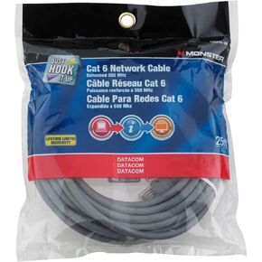 Monster Cat 6 Networking Cable Ethernet 25 Ft.