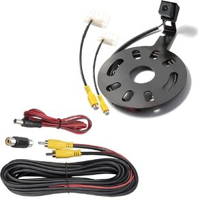 كاميرا Eway Classic 1.0 Backup W/20ft Cable RCA Extension لـ Jeep Wrangler الإطارات الغيار Mount 2007-2018 ، الكاميرا الخلفية العكسية لـ JK JKU Rubicon Sahara.