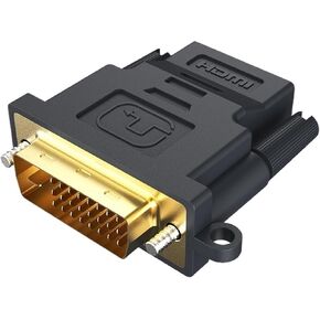 CABLETIME HDMI to DVI Adapter 1080P Video Transmission Converter for HDTV Desk Computer M>oni>tor