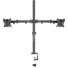 600mm T902-260Q T902-260Q Desktop Stand Full Motion 360 Degree Steel Pc Holder 10"-27" Clamp Base Monitor Mount Arm Load 15kg(Clamp Base)