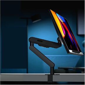 Monitor Arm Desk Stand 17" - 34" Weight Up to 19.8 lbs (9 kg) Screen Stand Adjustable 360° Rotation AM400B Monitor(Black Monitor Arm)