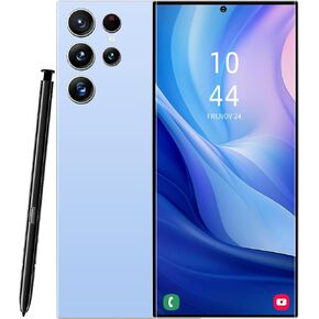 C24 Ultra Cell Phone,8GB+256GB Ultra Memory Unlocked Phone,Android 14.0 Smartphone,6800 mAh Battey,6.82-inch HD Screen,Dual SIM, Dual Standby,108MP Camera,5G Phone-Blue