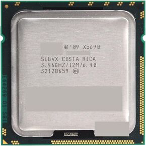 CPU X5690 معالج وحدة المعالجة المركزية ست نواة (3.46 جيجا هرتز /L3 = 12M /130W) مقبس LGA 1366 CPU (العمل 2)