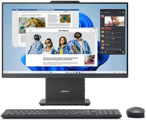 Lenovo 2024 IdeaCentre 24" All-in-One, FHD 100Hz,Anti-Glare, Touchscreen, AMD Ryzen 5 7535HS, 64GB DDR5 RAM, 1TB SSD, Wireless KB & Mouse, RJ-45, Wi-Fi 6, Webcam, W11 Pro, Grey in Saudi Arabia