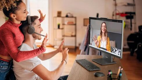 Lenovo 2024 IdeaCentre 24" All-in-One, FHD 100Hz,Anti-Glare, Touchscreen, AMD Ryzen 5 7535HS, 64GB DDR5 RAM, 1TB SSD, Wireless KB & Mouse, RJ-45, Wi-Fi 6, Webcam, W11 Pro, Grey in Saudi Arabia
