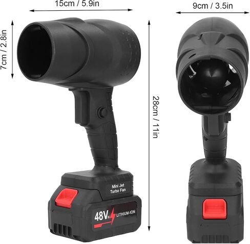 130000RPM Electric Dust Blower, Jet Dry Blower Cordless, Compact Blower Fan 1050W with Powerful Airflow, for Car Cleaning and Dust Removal, ABS Material (US Plug) in Saudi Arabia