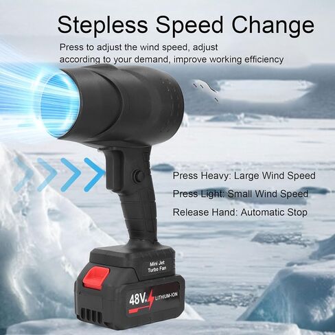 130000RPM Electric Dust Blower, Jet Dry Blower Cordless, Compact Blower Fan 1050W with Powerful Airflow, for Car Cleaning and Dust Removal, ABS Material (US Plug) in Saudi Arabia