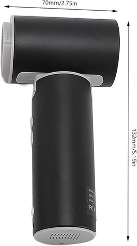 Duster Air Electric ، 110000 دورة في الدقيقة 5 Duster Air Duster مع محرك بدون فرش ، 4400 مللي أمبير في الساعة ، وندقية الهواء القوية للوحة المفاتيح ، الكمبيوتر ، التنظيف المنزلي (أسود) in Kuwait