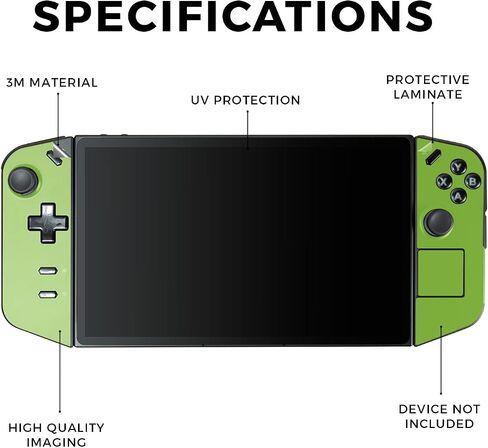 ألعاب الجلد متوافقة مع Lenovo Legion Go - Solid Lime Green - Premium 3M Vinyl Protction Wrap Cover - من السهل تطبيق | مصنوع في الولايات المتحدة الأمريكية من قبل Mayyskins in Kuwait