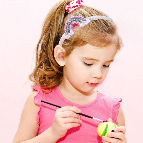 عصابة رأس على شكل آذان القطط، عصابة رأس بألوان قوس قزح لامعة للفتيات، عصابة رأس من الترتر اللامع، عصابة رأس جميلة ورقيقة مضادة للانزلاق، إكسسوارات شعر ممتعة للفتيات والأطفال الصغار in Kuwait