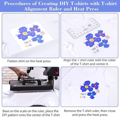 18Pcs Sublimation Accessories, Tshirt Ruler Guide Vinyl Alignment Tool, Heat Press Accessories, Teflon Sheet Non Stick 16x20", Heat Resistant Tape 0.4"x108ft, PVC T Shirt Rulers to Center Designs in Saudi Arabia