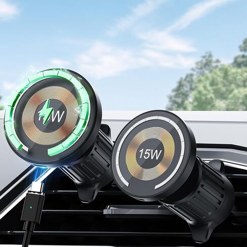 بالنسبة إلى حامل سيارة Magsafe ، 17 مغناطيسًا قويًا للغاية ، حامل هاتف مغناطيسي 360 درجة للوحة القيادة ، متوافق مع Iphone 15/14/13 Pro Max/Plus/Mini و Magsafe Cases in Kuwait