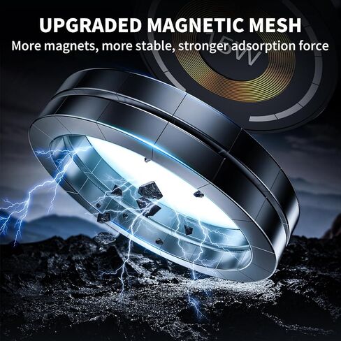 بالنسبة إلى حامل سيارة Magsafe ، 17 مغناطيسًا قويًا للغاية ، حامل هاتف مغناطيسي 360 درجة للوحة القيادة ، متوافق مع Iphone 15/14/13 Pro Max/Plus/Mini و Magsafe Cases in Kuwait
