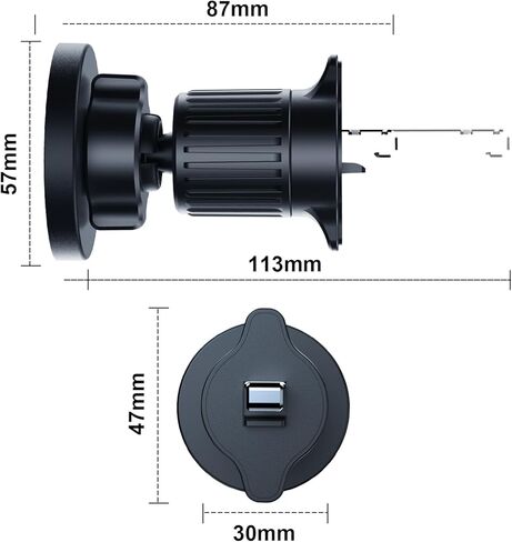 بالنسبة إلى حامل سيارة Magsafe ، 17 مغناطيسًا قويًا للغاية ، حامل هاتف مغناطيسي 360 درجة للوحة القيادة ، متوافق مع Iphone 15/14/13 Pro Max/Plus/Mini و Magsafe Cases in Kuwait
