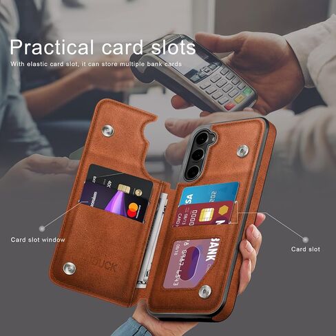 تم تصميمه لسيارات Samsung Galaxy S23 Plus مع حامل البطاقة ، [غطاء القفل المغناطيسي] in Saudi Arabia
